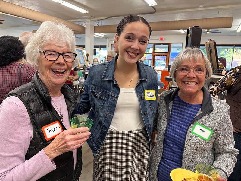 Thrift Shop volunteers had a great time getting to know our scholarship winners!